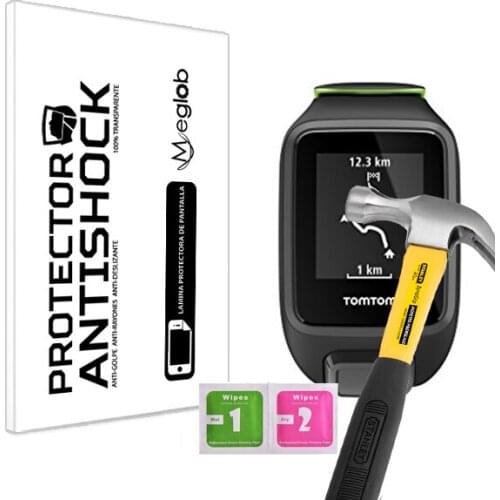 Screen protector Anti-Shock Anti-scratch Anti-Shatter compatible with TomTom Runner 3