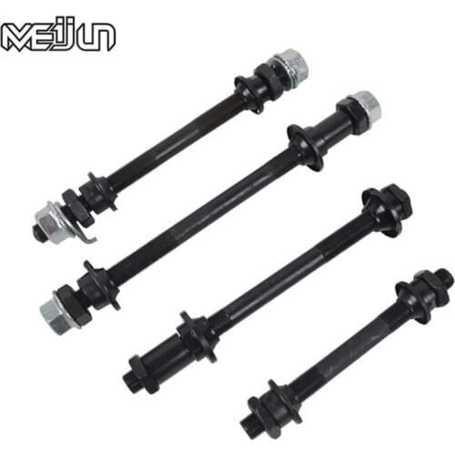1pcs mountain bike hub shaft hollow shaft full shaft front and rear hub shaft mountain bike axle rod bicycle Solid shaft