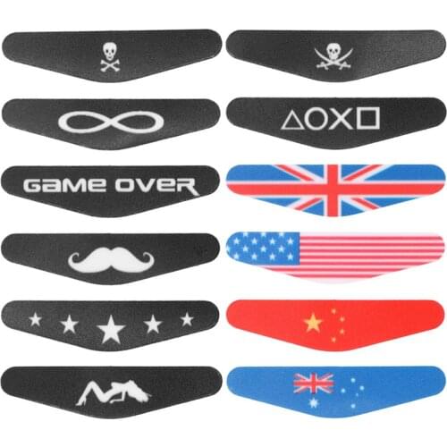 1PC Handle Sticker For PS4 4 Game Controller Light Bar PVC Decals