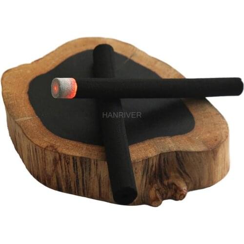 10pcs/box 12*120mm Smokeless Moxa Rolls Chinese Traditional Roller Stick Black Roller Burner Moxibustion Acupuncture Massage