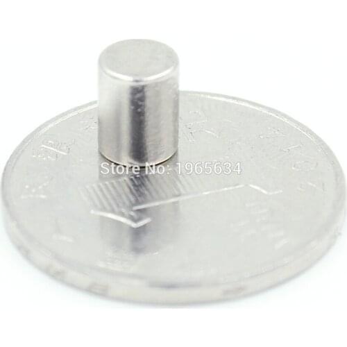 100pcs Neodymium N35 Dia 6mm X 8mm Strong Magnets Tiny Disc NdFeB Rare Earth For Crafts Models Fridge Sticking magnet 6x8mm