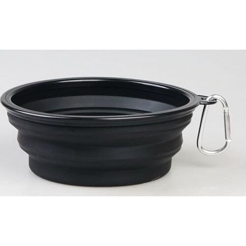 1000ml Large Collapsible Dog Pet Folding Silicone Bowl Outdoor Travel Portable Puppy Food Container Feeder Dish Bowl