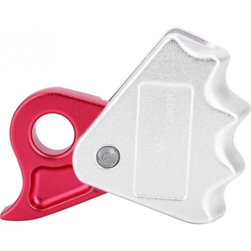 15KN Climbing Descender Aluminum Self-braking Stop Descender Rescue Descender Ring Rock Climbing Equipment for 9-12mm Rope