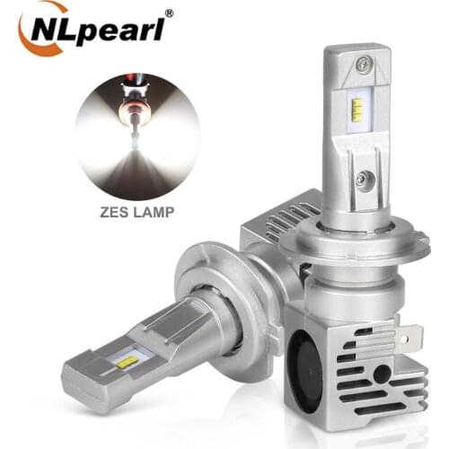 NLpearl 2x Car Led Headlight Bulbs ZES Chips 12000/LM 50W Led H7 6000k H4 H1 9005 HB3 9006 HB4 H11 H8 H9 Car Headlight Lamp 12V