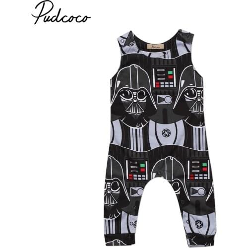 2019 Baby Summer Clothing Newborn Toddler Kids Boy Clothing Sleeveless Cotton Romper Jumpsuit Outfit Playsuits Clothes 0-3Y