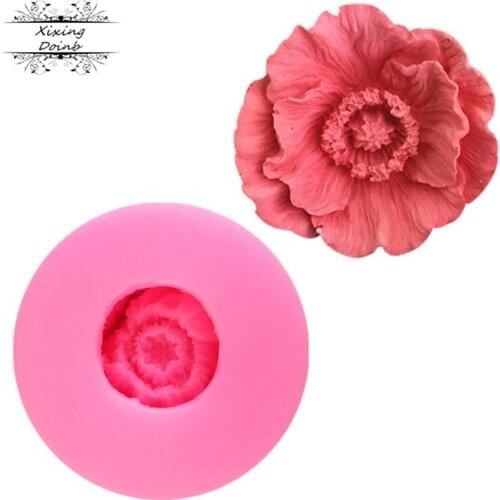 Flower shape 100% food grade silica gel baking mold cake fudge decoration tool chocolate baking tool