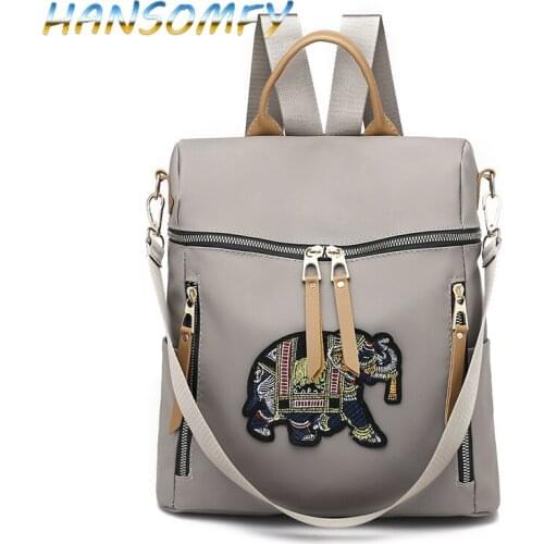 Herald Fashion Preppy Style School Backpack Artificial Nylon Women Shoulder Bag Couple backpack School Bag for Teens Girls ML-36