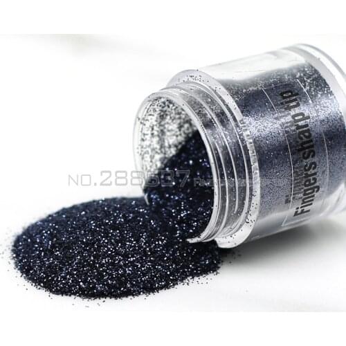 2017 hot nail art 0.2mm Blue and black flash powder Holographic Glitter multi-colored mine powder nail DIY M35