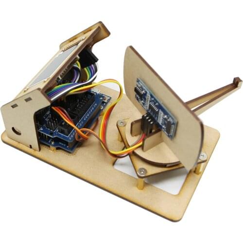 Mini radar ultrasonic radar maker open source Arduino project TFT LCD screen detection robot military science and education DIY