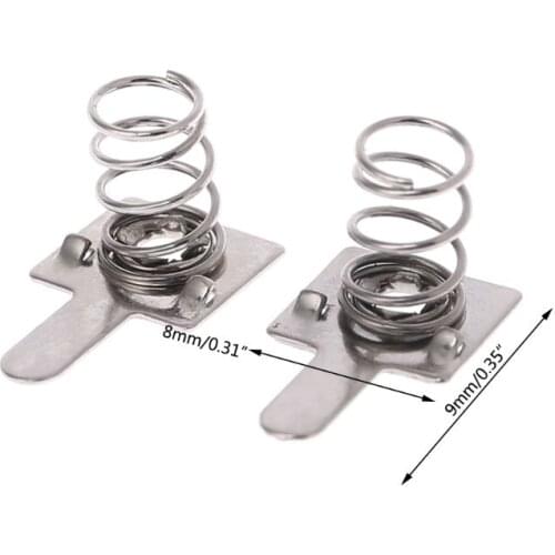 100 Pcs Metal Battery Spring Plate Set for AA AAA Positive Negative Contact Dropshipping