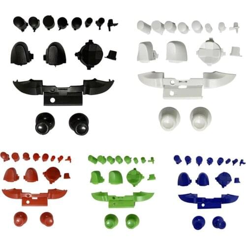 For Xbox Series X Full Set Bumpers Triggers Buttons Replacement Plastic Controller Gamepad Grips Stick Button Parts Accessories