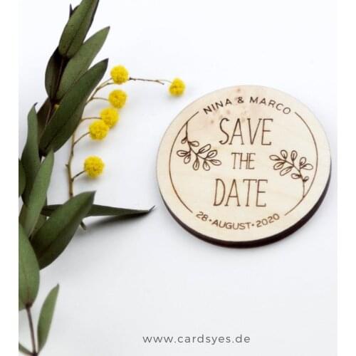 Save the Date Magnet, personalized wedding favors