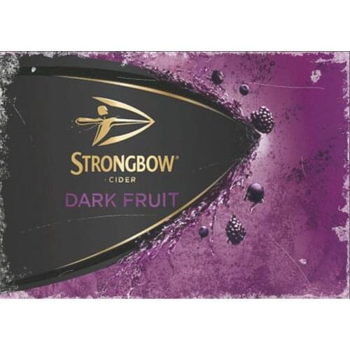 Strongbow Retro Metal Sign Man Cave Bar Cider Pub Plaque Party Vintage Gift Bar