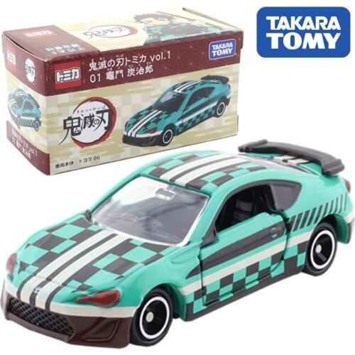 Takara Tomy Kimetsu no Yaiba Tomica vol.1 01 Tanjiro Kamado Cars Hot Pop Kids Toys Motor Vehicle Diecast Metal Model