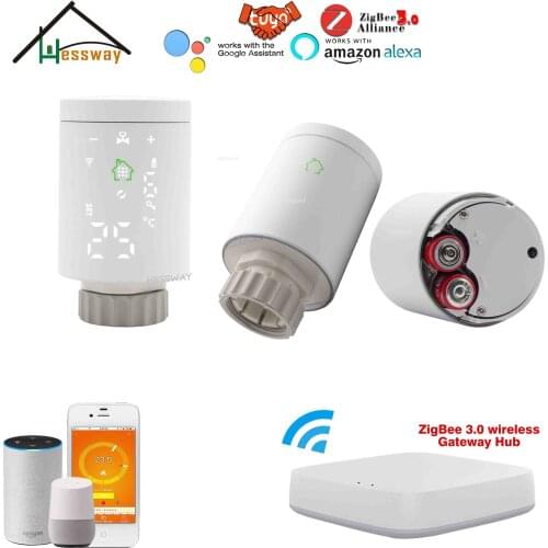 HESSWAY zigbee temperature sensor radiator thermostat wifi for Warm Floor relay module smart switch