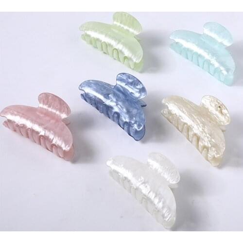 Vintage Hair Clips for Women Claw Clip Marble Textured Barrettes Crab Hair Clips for Girls Acrylic Hair Clip Hair Accessories