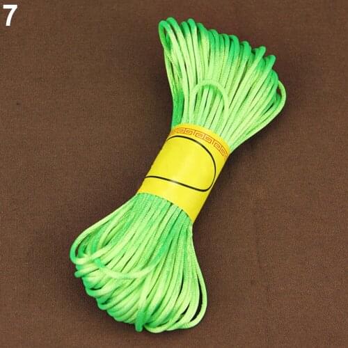 20 Meters 2mm Rattail Satin Cord Nylon Macrame Braiding String Knitting Rope Professional Cool Home Textile