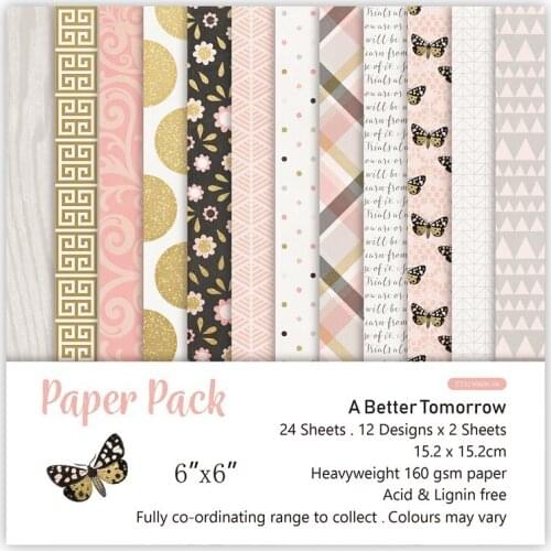 24Pcs/Lot Golden Dots Retro Material Papers DIY Scrapbooking Album Diary Gift Decorative Paper Scrapbooking Paper