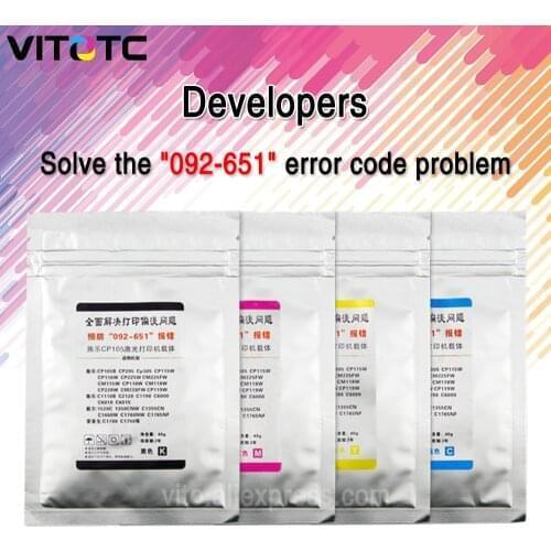 4Pcs developer powder Compatible for Xerox Phaser 6010 6000 6020 6022 Workcentre 6015 6025 6027 Lasr Printer Carrier Iron powder