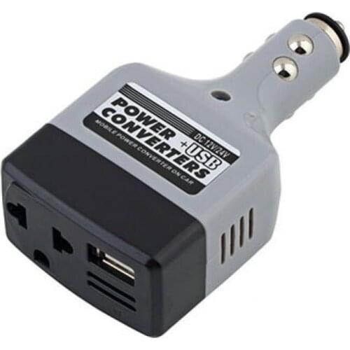 Car Mobile Converter Inverter USB Adapter DC 12V/24V to AC 220V Charger Power car accessories клемы для аккумулятора