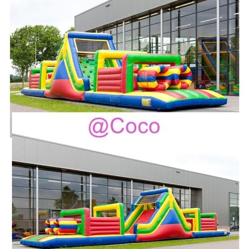 Free ship to sea port!Park boot camp inflatable obstacle course,commercial rental inflatable climbing wall and bouncy slide game