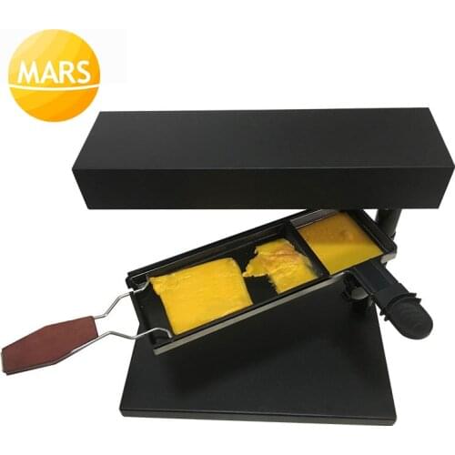 Electric Hot Cheese Raclette Melter Machine Non-stick Butter Cheese Board Baked Cheese Oven Iron Gill Swiss Cheese Warmer Pan