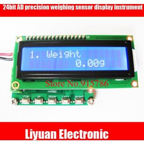 24bit AD precision weighing sensor display instrument / HX580 electronic scales Intelligent Display Instrument/Weigh Modules