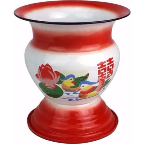 Hot Gift Water Bottle Cup enamel ice pail Bucket Fruit food chinese Basket Bowl