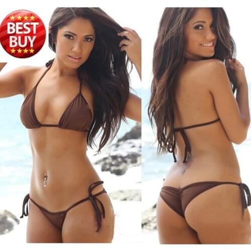 Clearance Sales-- Modern Fit Strap Butt Bottom Scrunch Bandage Bikini Set/swimsuit Micro Mini Brazilian Thong Swimwear Wholesale