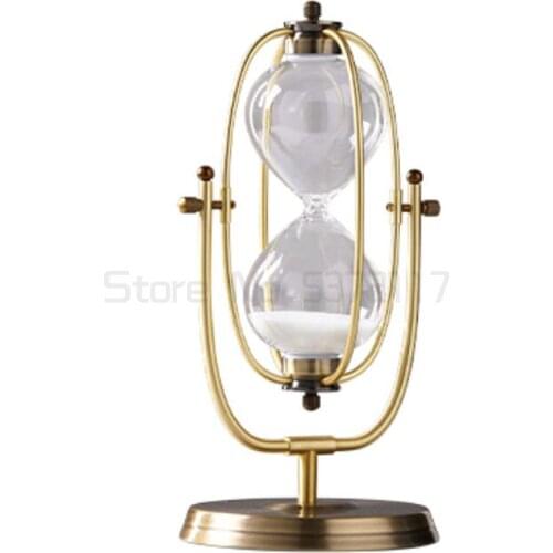 Metal Crafts Stand Hourglass Sandglass Sand Clock Timers Sand Timer Home Decor Birthday Gifts 15/30 60 minutes