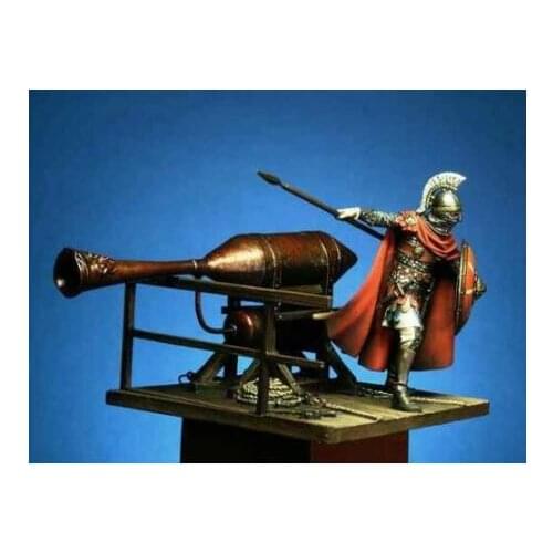 New Unassembled 1/32 54MM ancient The Greek Fire soldier with base Resin Figure Unpainted Model Kit