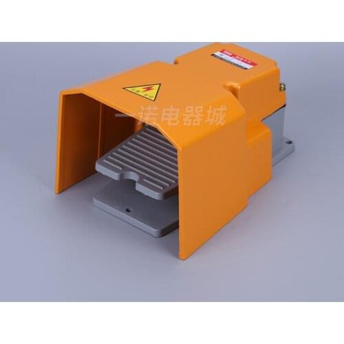 Foot Switch EN LTH-1/6 LT-6 Aluminum Housing Waterproof Punch Yellow Foot Pedal Switch