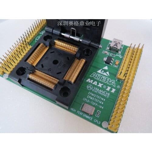 Original Altera IC Test Seat EPM1270 EPM570 Burning Programm TQF144 Socket Adapte