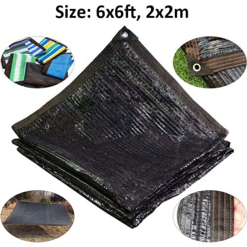 Lvju Flat Needle Shade Net 6x6ft 2x2m 95% Shading Rate Sun Net For Plant Cover Greenhouse Barn Kennel Pool Pergola