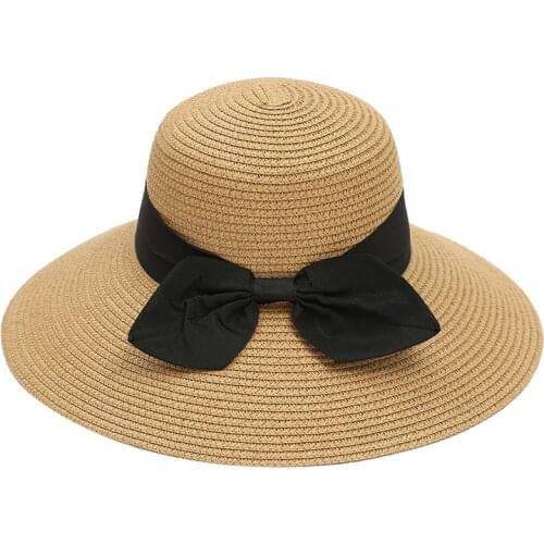 Korean version of the beach hat outdoor sun hat clothing accessories adult big straw hat