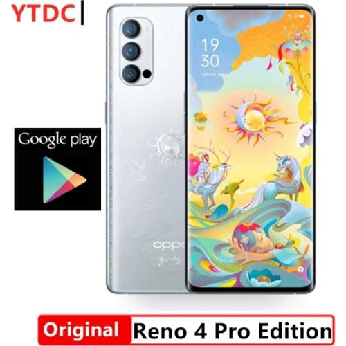 Official Original Oppo Reno 4 Pro 5G Mobile phone Snapdragon 765G Octa Core 6.5'' 90Hz AMOLED 48MP 4000Mah 65W SupperVOOC2.0 NFC