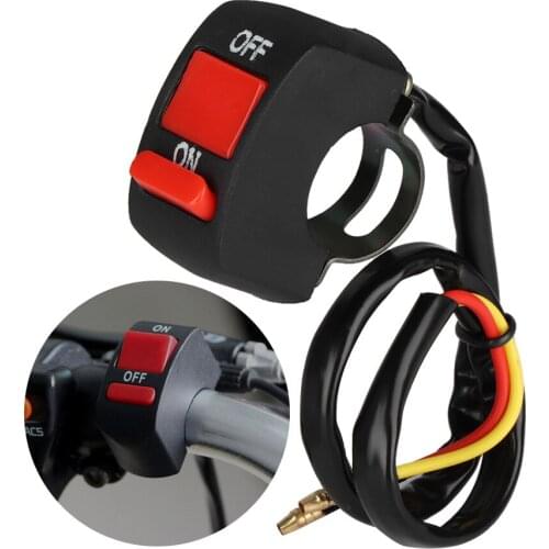 2018 High Quality Universal 12V Motorcycle Handlebar Accident Hazard Light Switch On/off Button GOOD USE NEW