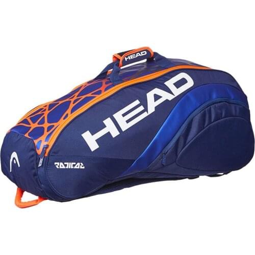 Large Capacity Tennis Bag Men Multi-functional Badminton Squash Racket Backpack Can Hold 6-9 Rackets With Shoes Bag