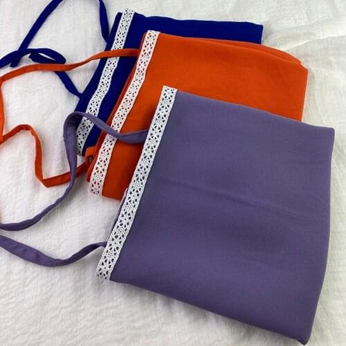 NEW HIJABS MUSLIM BUBBLE CHIFFON LACE DESIGNER WOMEN WRAP HEADBAND MUSLIM 20 COLOR