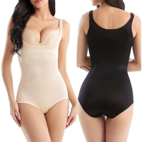 Women Push Up Chest Lingerie Vest Butt Lifter Tummy Body Shaper Waist Trainer Corset Shapewear Bodysuit Slimming Underwear