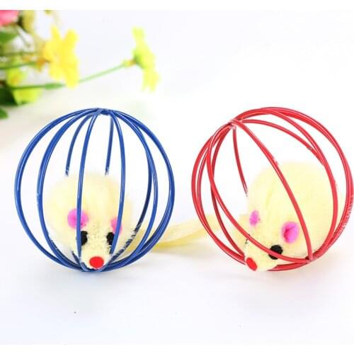 1pc Cat Toy Mouse Cage Toys Self-help Toys Interactive Pet Supplies Plastic Artificial Colorful Cat Toys Pet Accessories