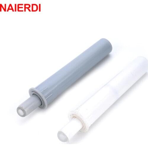 5PCS NAIERDI Gray Cabinet Catches White Damper Buffers For Door Stop Kitchen Cupboard Quiet Drawer Soft Close Furniture Hardware