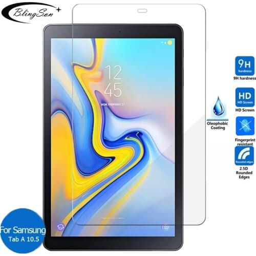 9H Tempered Glass for Samsung Galaxy Tab A 10.5 Inch 2018 Protective Film T590 T595 T597 Anti Fingerprint Glass Screen Protector