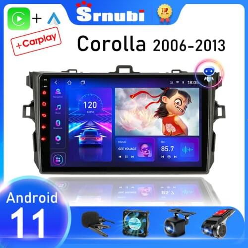 9" Android 10.0 Car Radio For Toyota Corolla E140/150 2007 2008 2009 2010 2011 2012 2013-2016 Multimedia Player Navigation 2 din