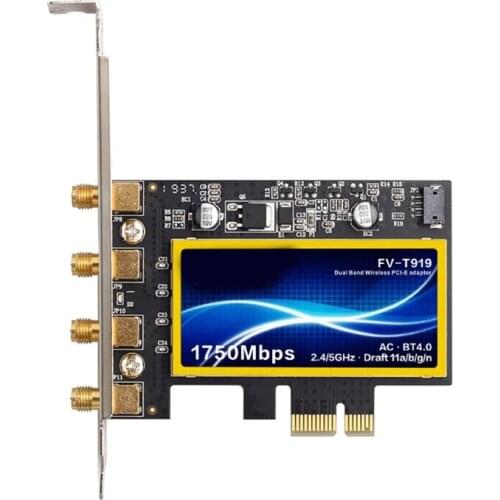 Bluetooth-compatible 4.0 PCI-e Wireless Network Card BCM94360CD WiFi Receiver 1750Mbps PCIe Wi-fi Card Adapter