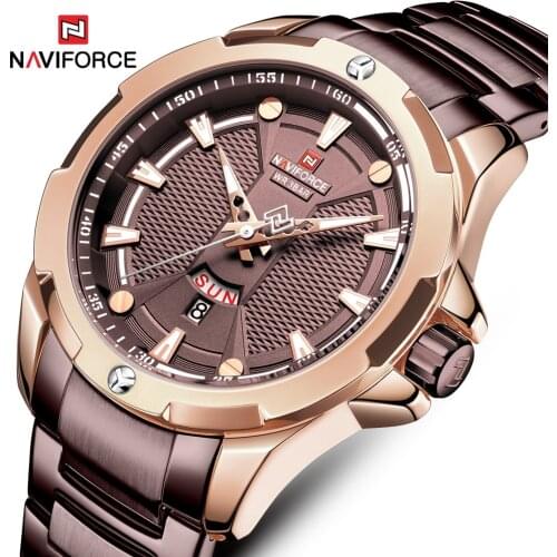 NAVIFORCE Fashion Mens Quartz Watches Top Luxury Brand Sport WristWatch Men Casual Dress Waterproof Clock Male Relogio Masculino