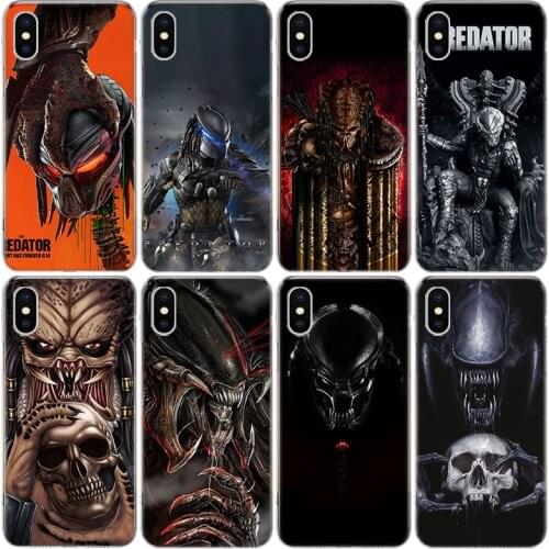 Alien Predator Phone Case For iphone 11 12 Mini Pro XS MAX SE2020 8 7 6 6S Plus X 5 5S SE XR Cover Shell Coque