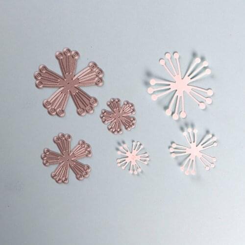 DUOFEN METAL CUTTING DIES 3pcs flower stamens lace hollow DIY Scrapbook Paper Album 2019 new