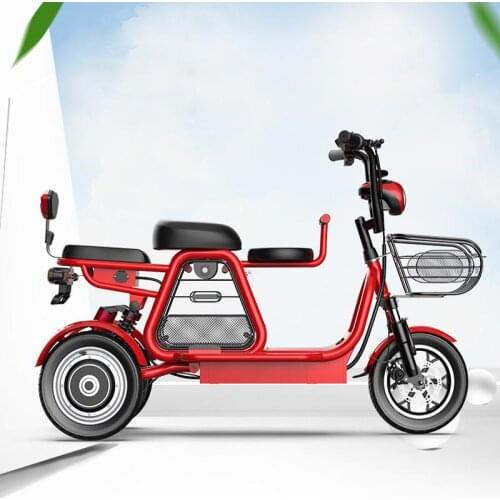 Electric Bike 500W with 3 Seats for Parent Child 12Inch 48V