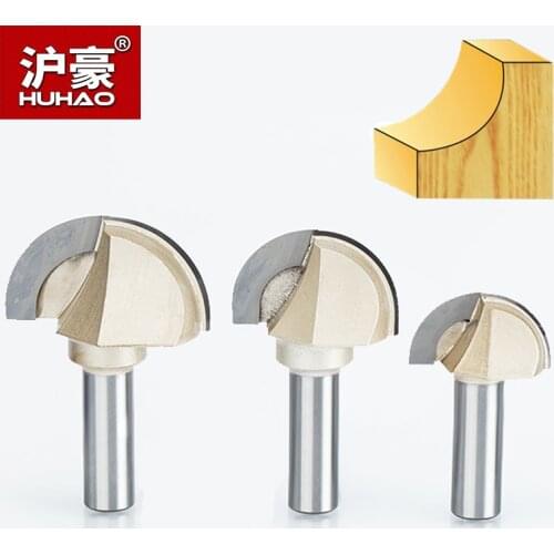 HUHAO 2pcs/lot Double Edging Router Bits Cove Box Bit Tungsten Carbide Woodworking Endmill 1/2" 1/4" Shank Miiling Cutter